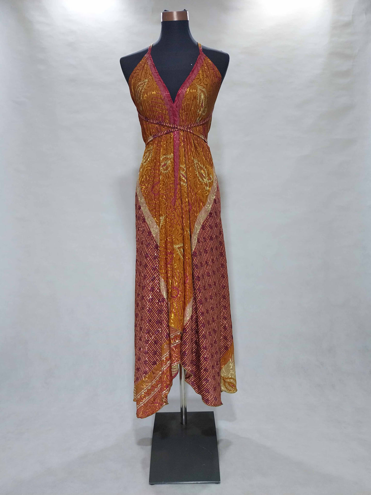 Das lange Magische Kleid Purple Orange