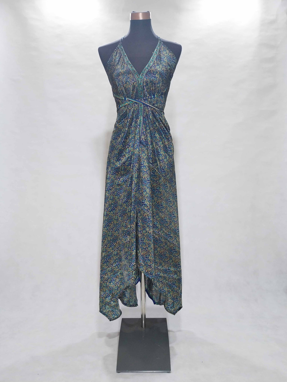 Das lange Magische Kleid Paisley Blue