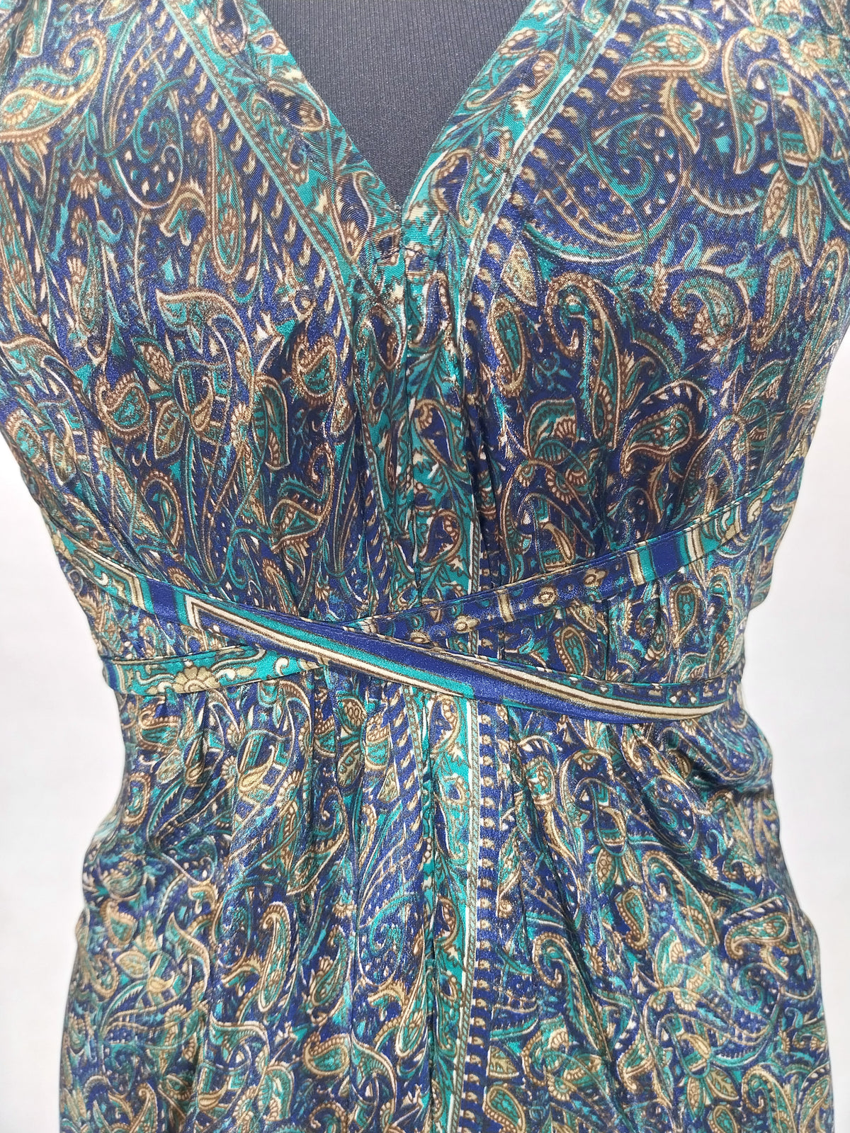 Das lange Magische Kleid Paisley Blue