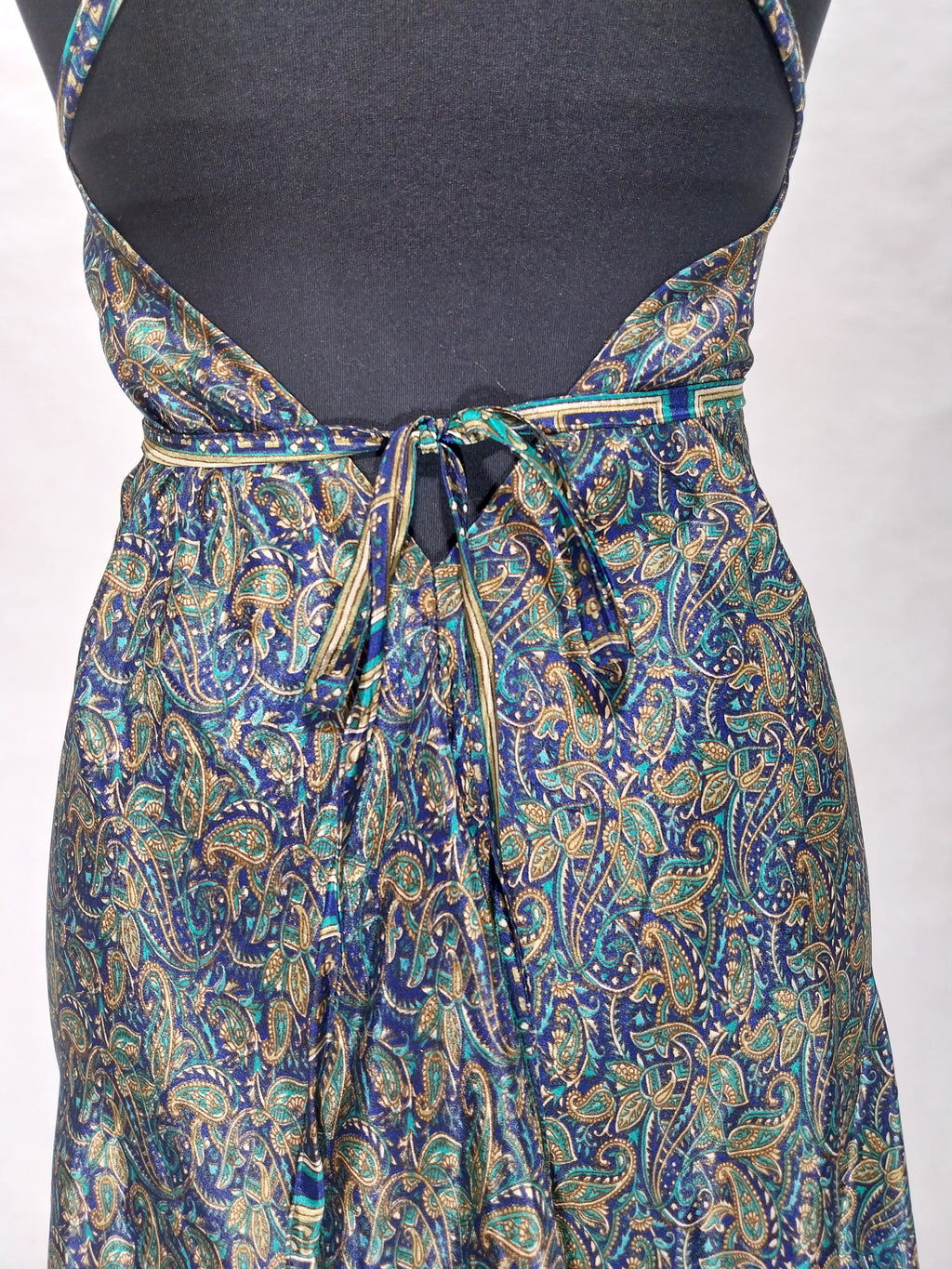Das lange Magische Kleid Paisley Blue