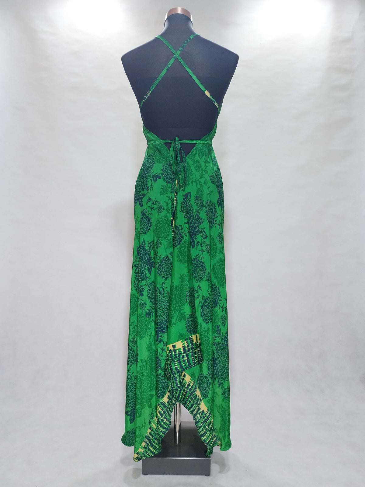Das lange Magische Kleid Green Roses