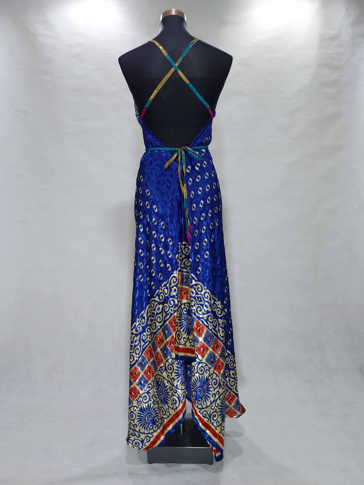 Das lange Magische Kleid Blue Peacock