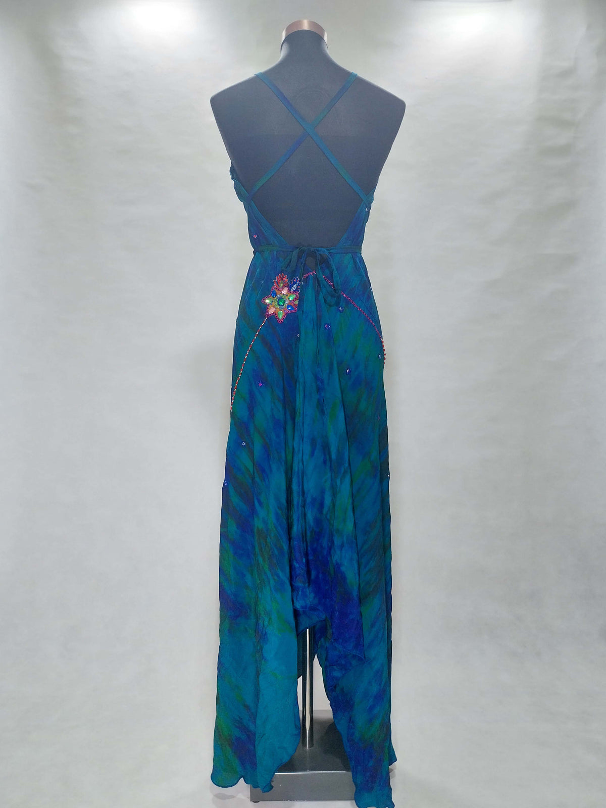 Das lange Magische Kleid Ocean Flower