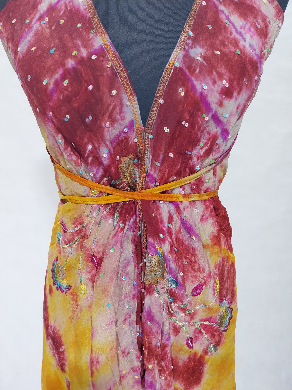 Das lange Magische Kleid Pink Sunset
