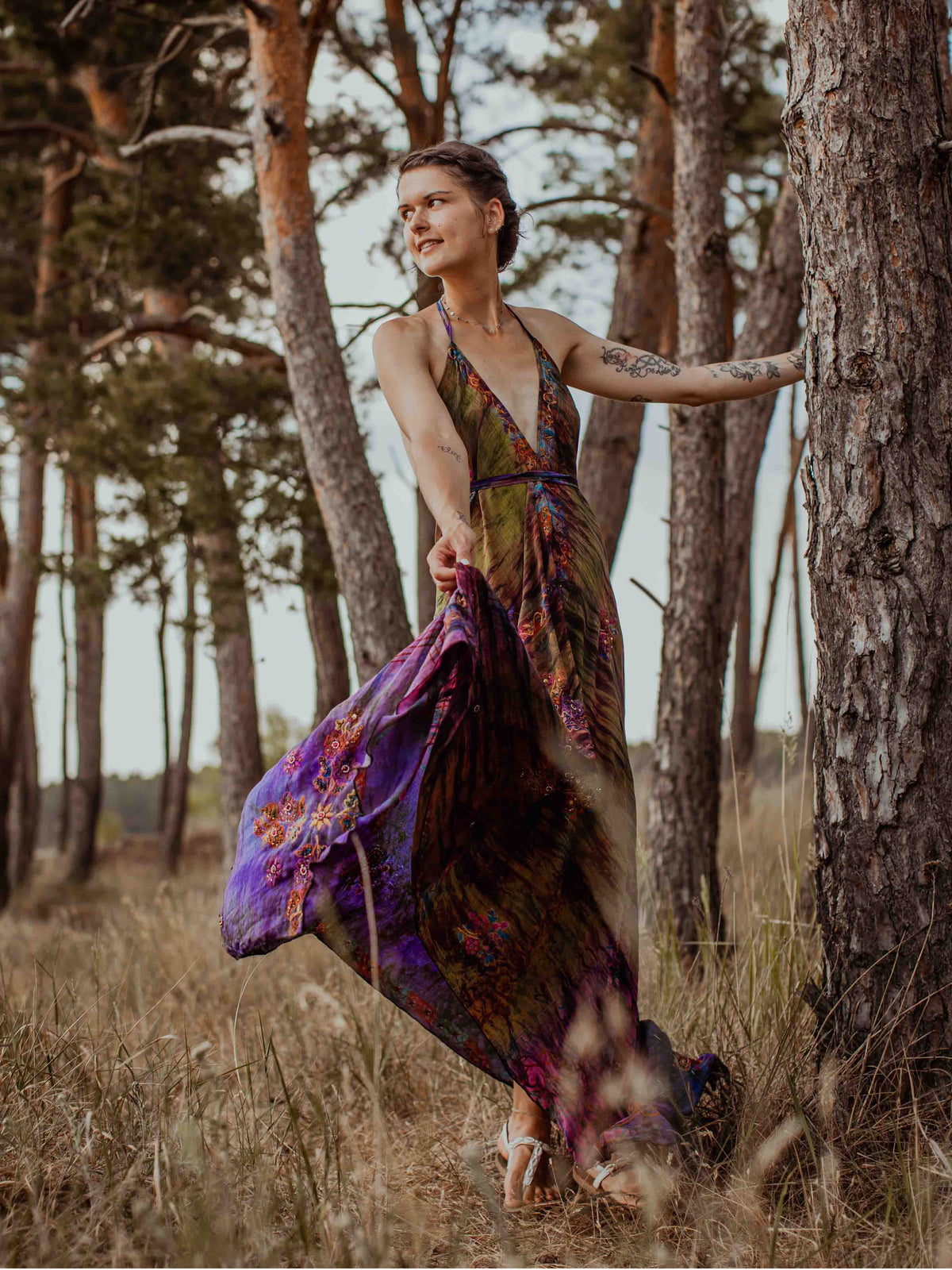 Das lange Magische Kleid Colourful Day