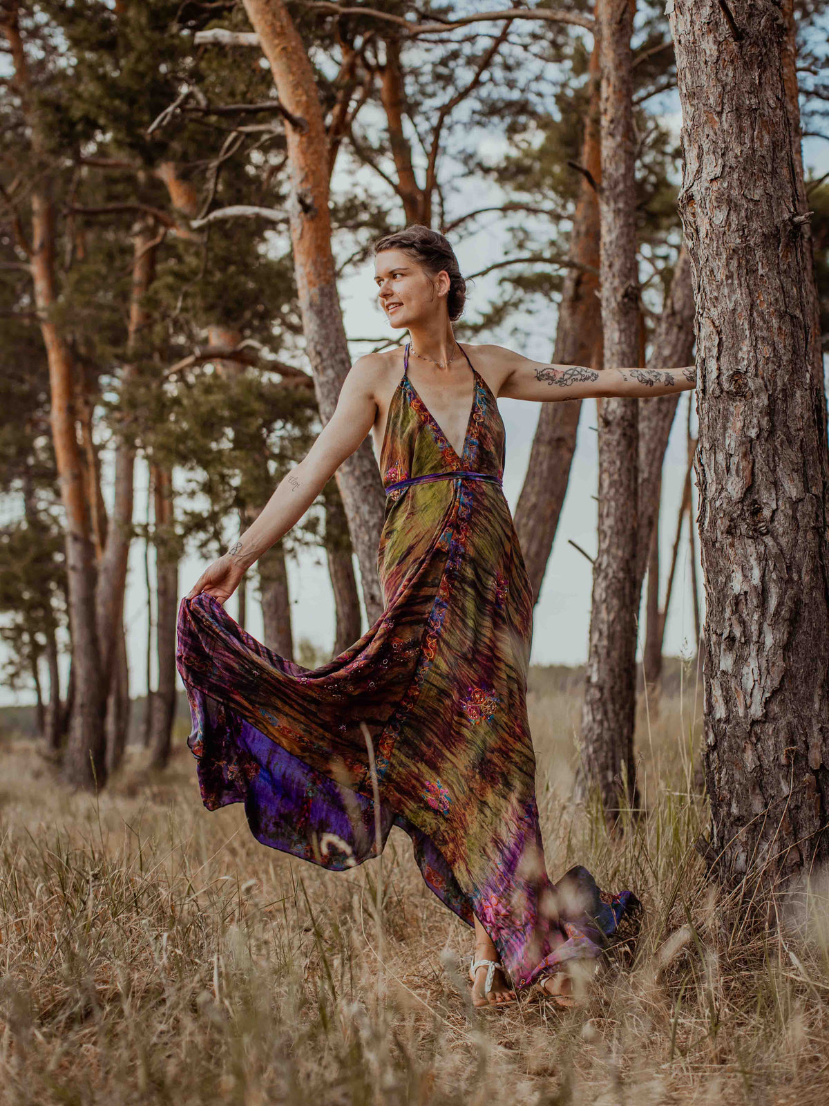 Das lange Magische Kleid Colourful Day