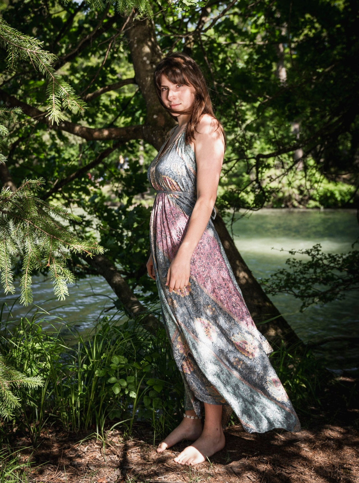 Das lange Magische Kleid 'Frühling'
