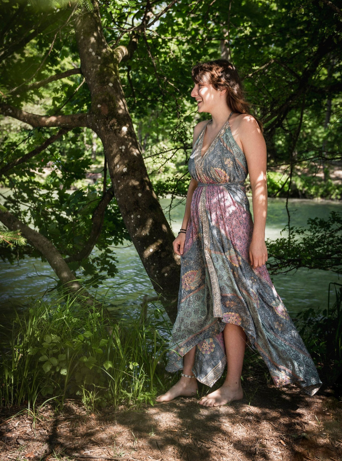 Das lange Magische Kleid 'Frühling'