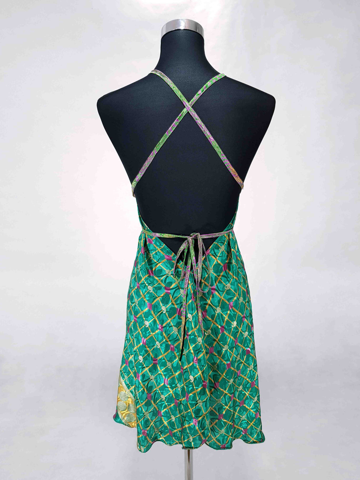 Das kurze Magische Kleid traumhaftes Grün-Türkis