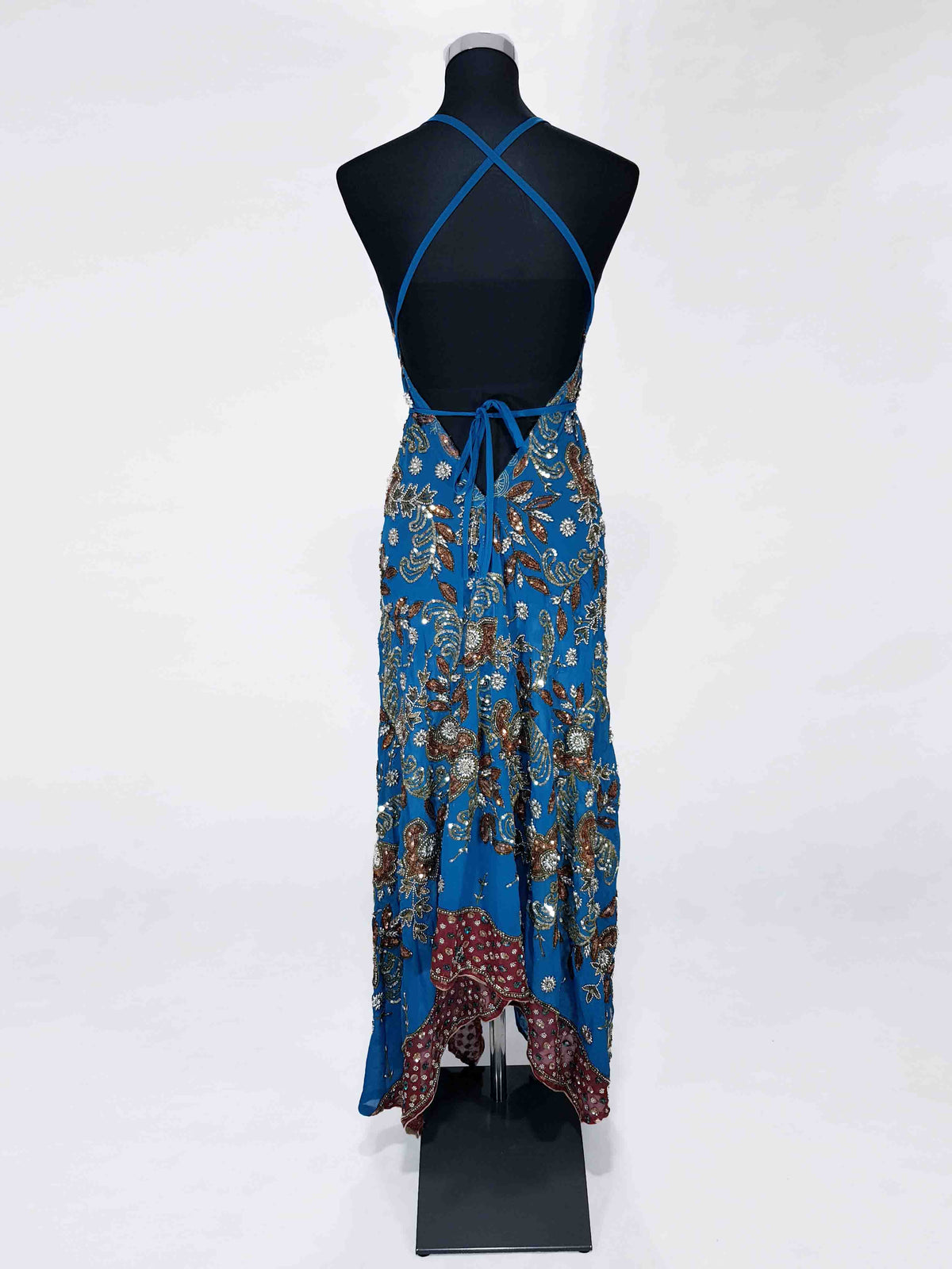 Das lange Magische Kleid leidenschaftliches Blau