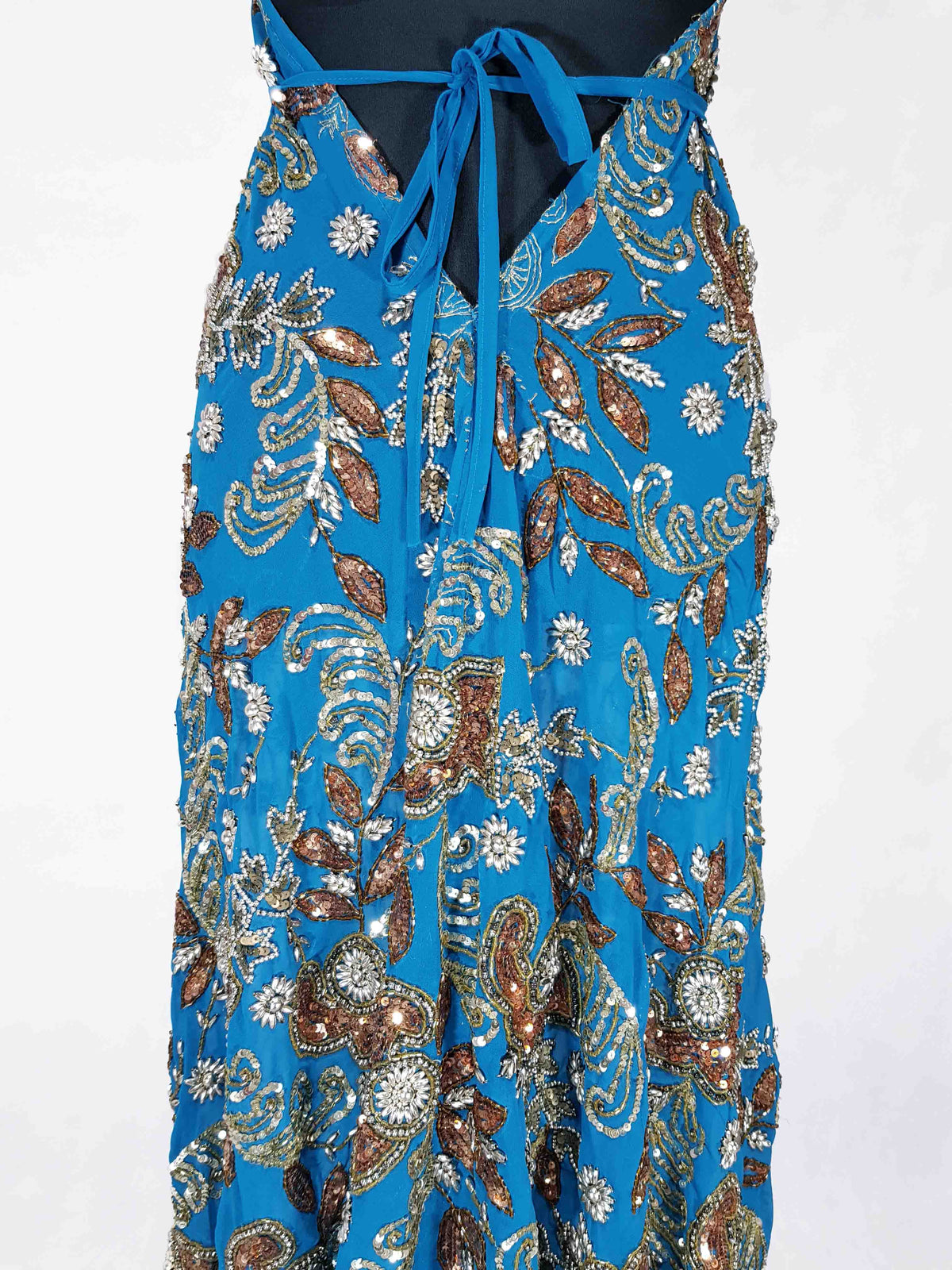 Das lange Magische Kleid leidenschaftliches Blau