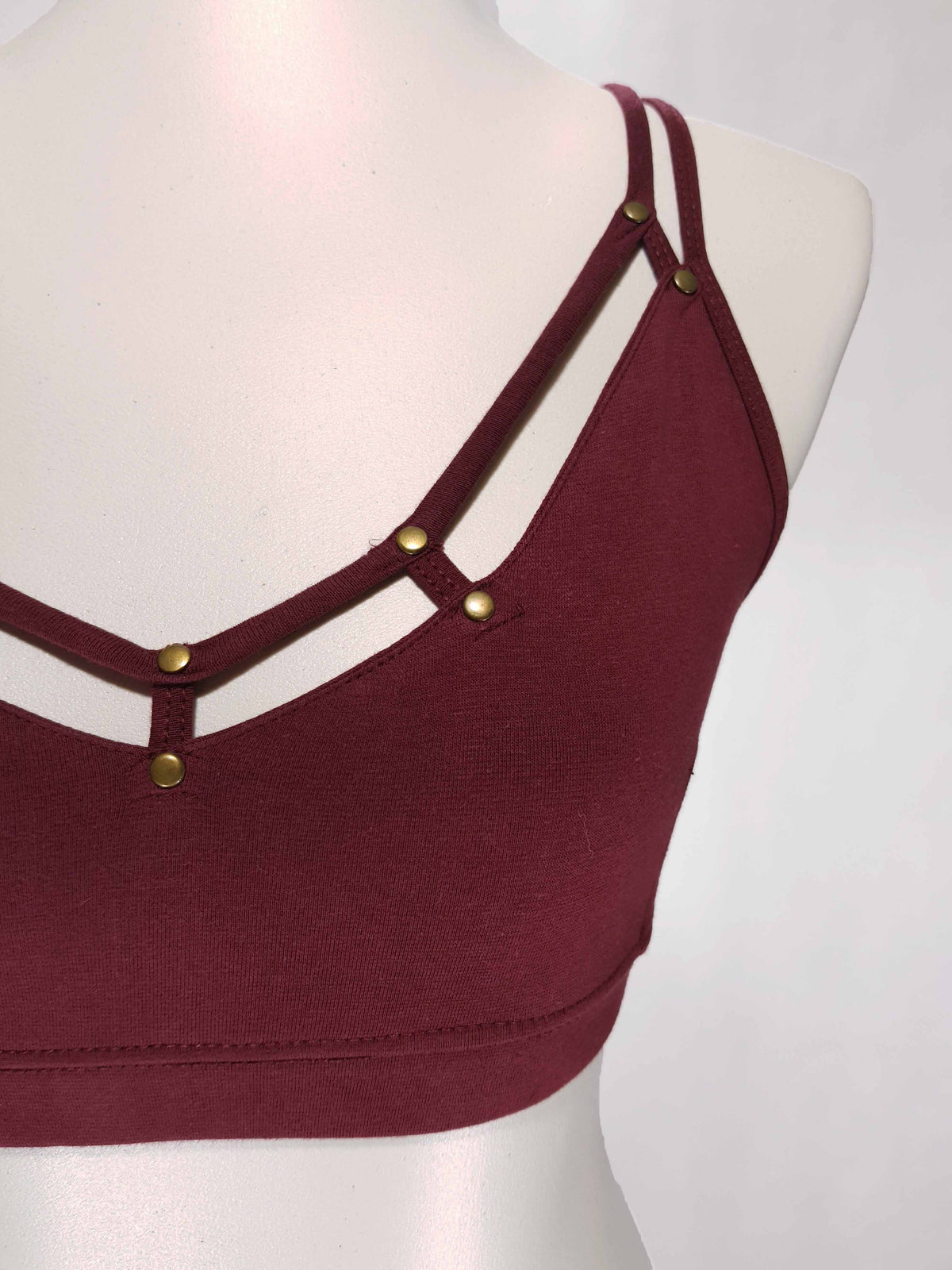 Bandeau Ring Wein-Rot