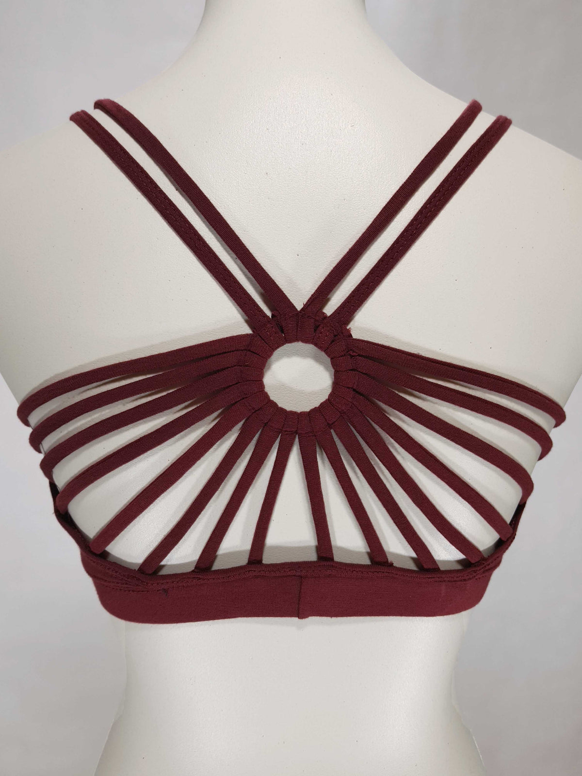 Bandeau Ring Wein-Rot