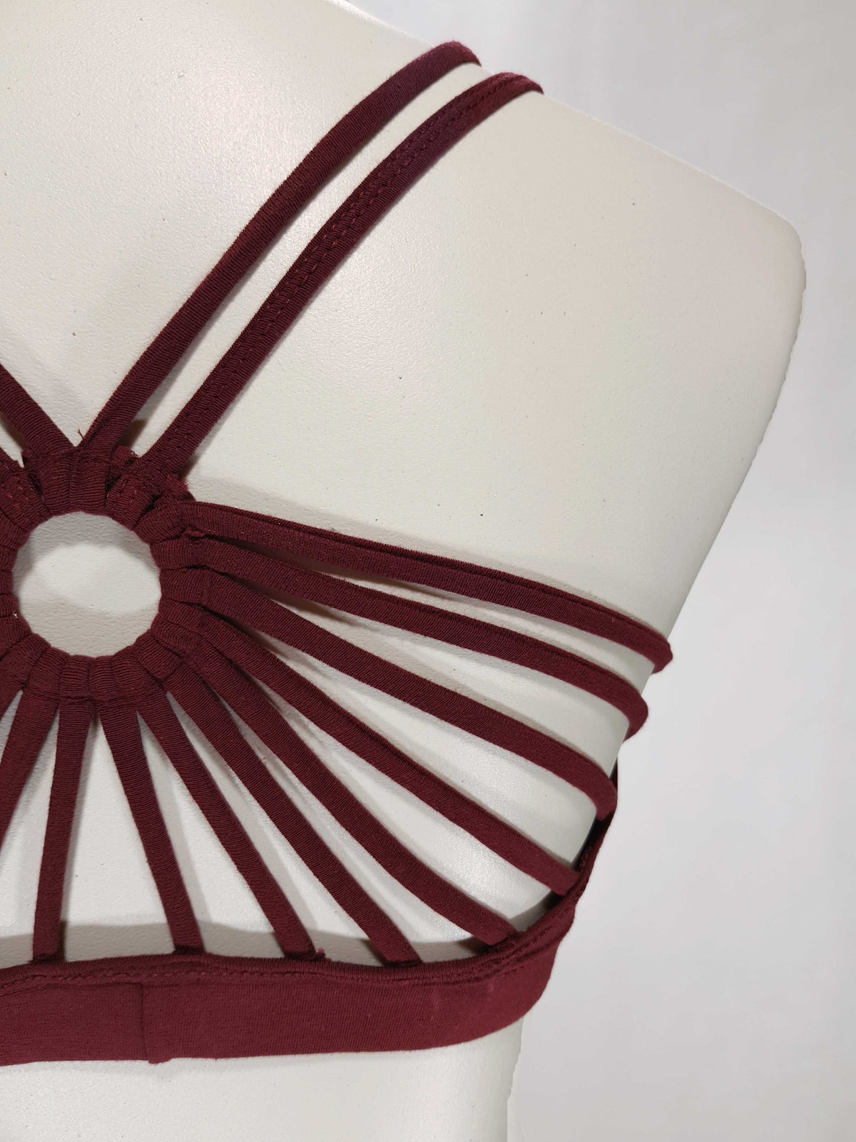 Bandeau Ring Wein-Rot
