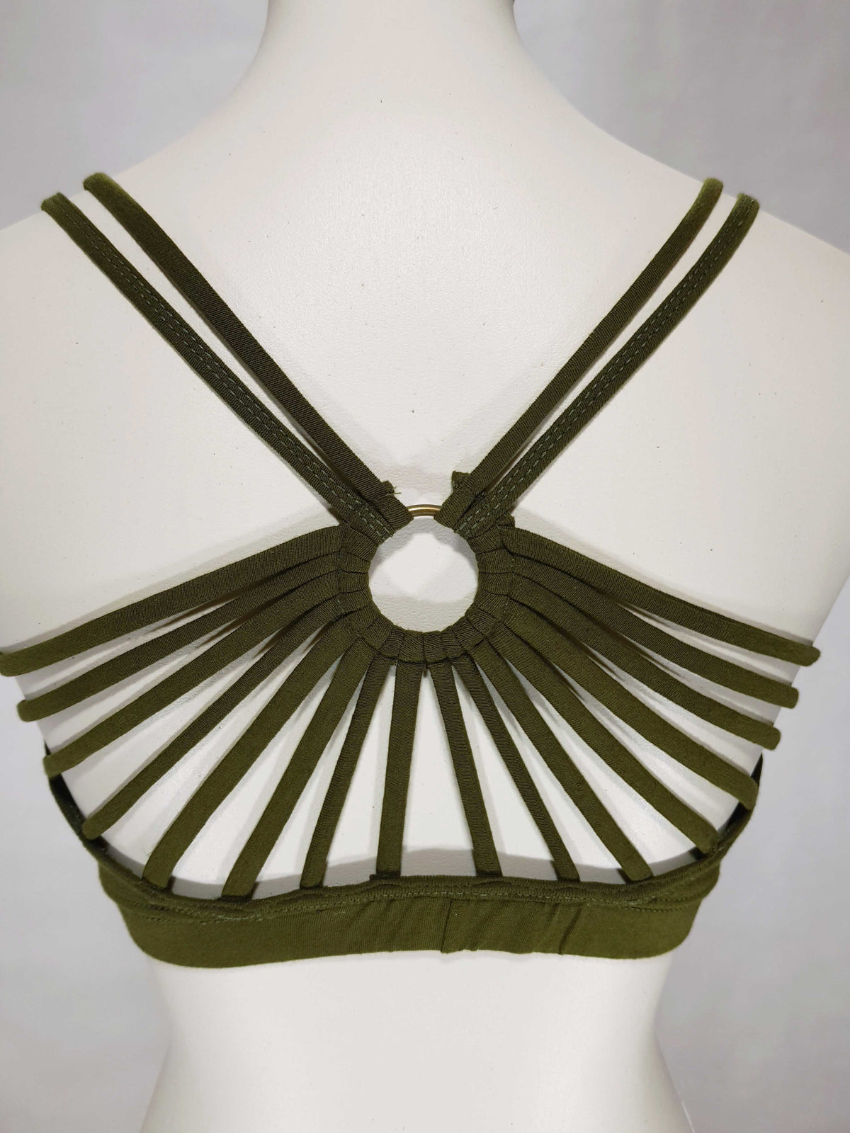 Bandeau Ring Oliv-Grün