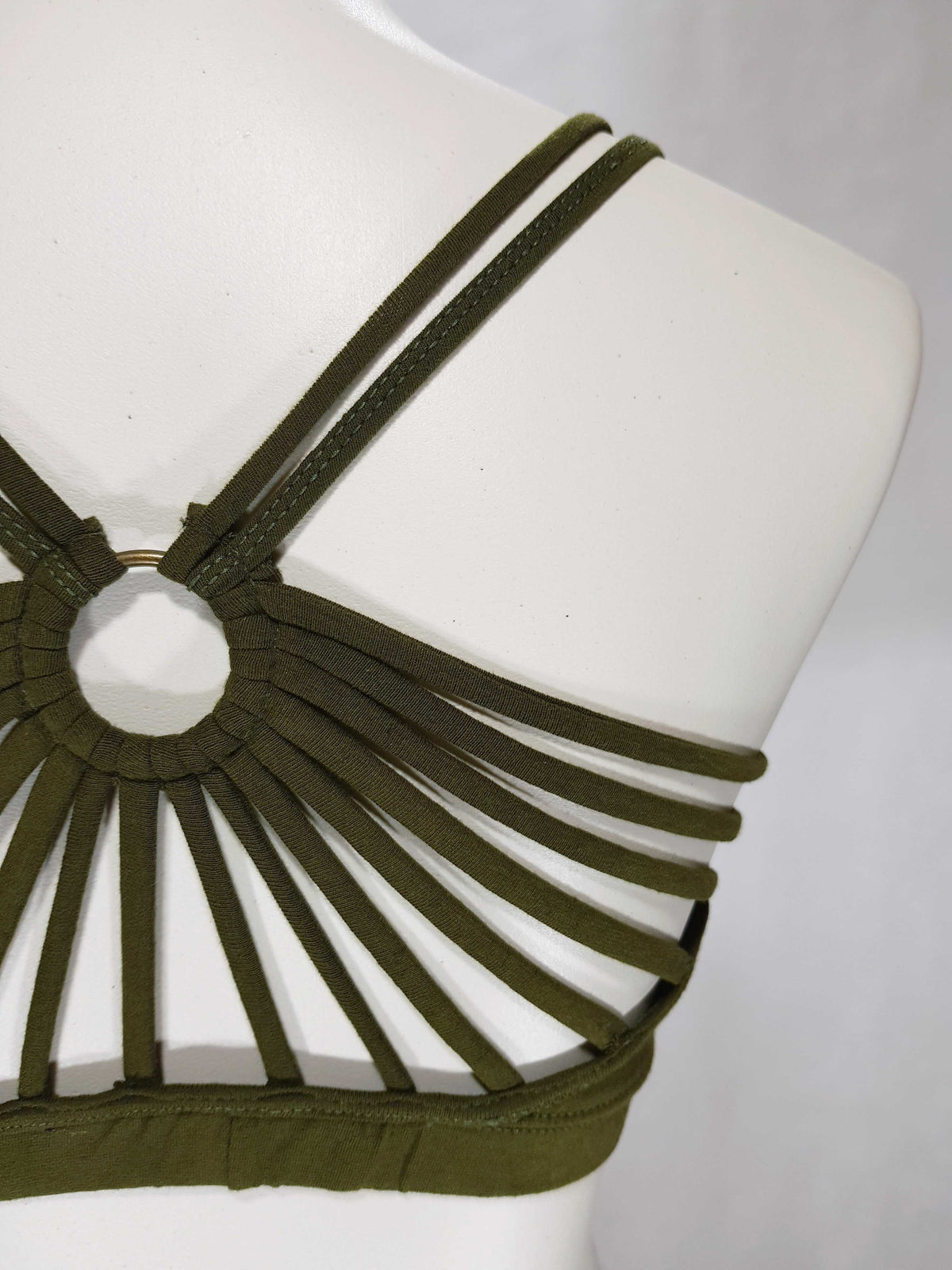 Bandeau Ring Oliv-Grün