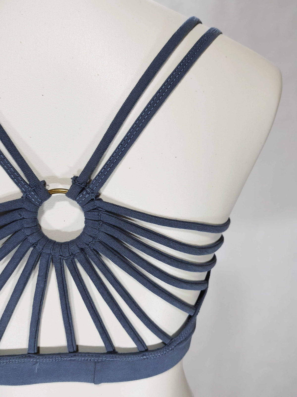 Bandeau Ring Grau-Blau