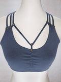 Bandeau Blume des Lebens Grau-Blau