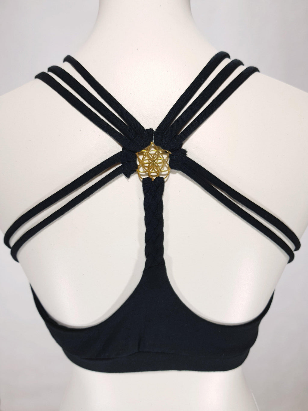 Bandeau Blume des Lebens Schwarz