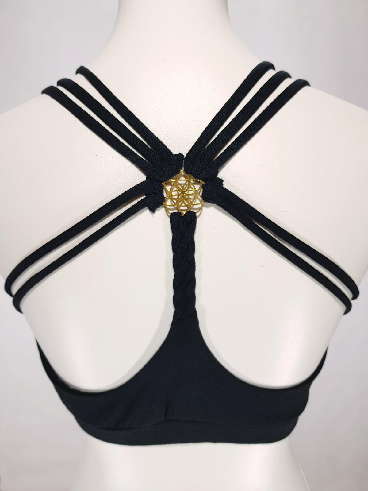Bandeau Blume des Lebens Schwarz