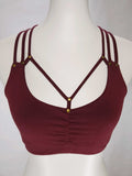 Bandeau Blume des Lebens Wein-Rot