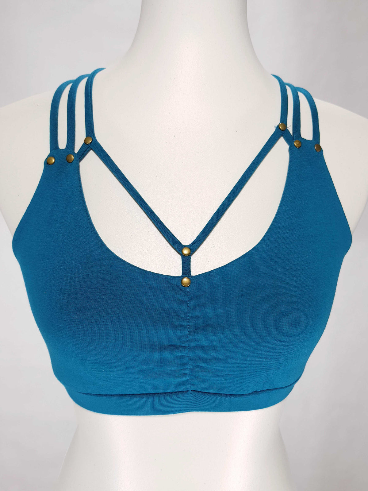 Bandeau Blume des Lebens Blau-Türkis