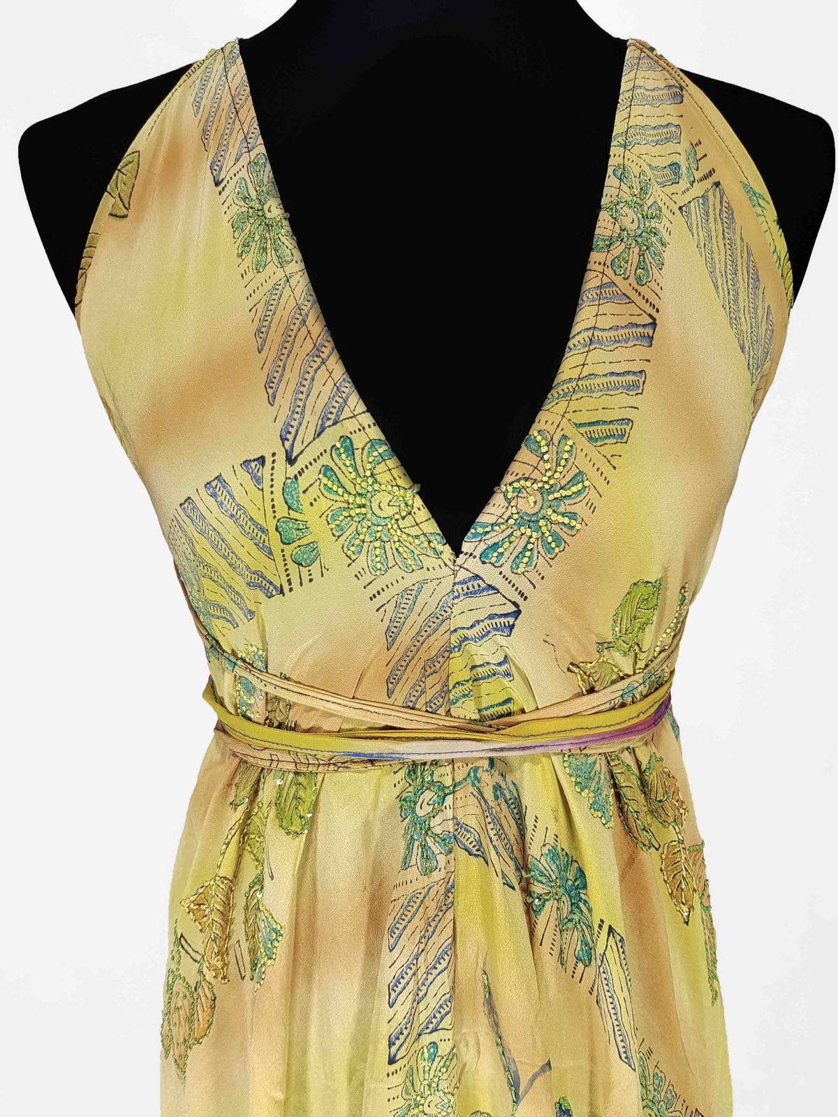 Das lange Magische Kleid 'Lime-Light'