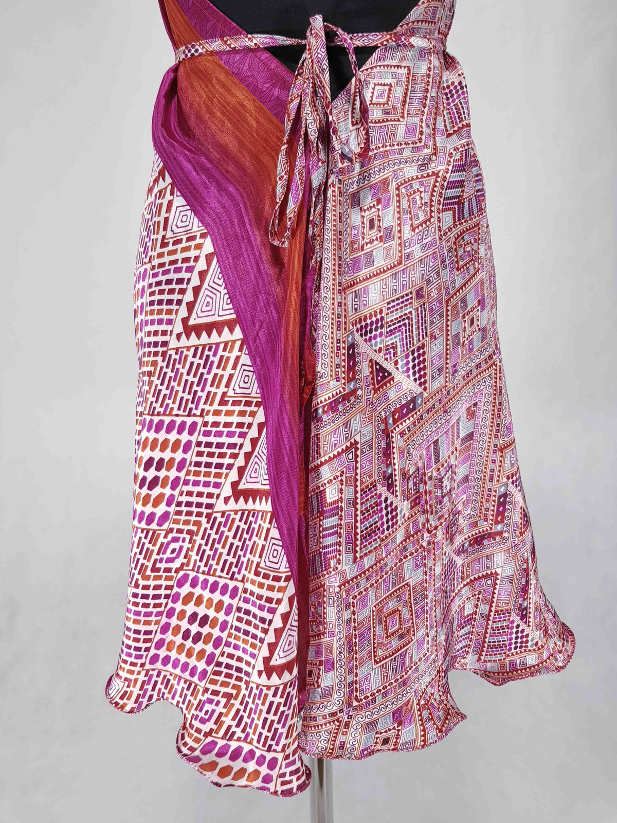 Das kurze Magische Kleid Pink-Weiß