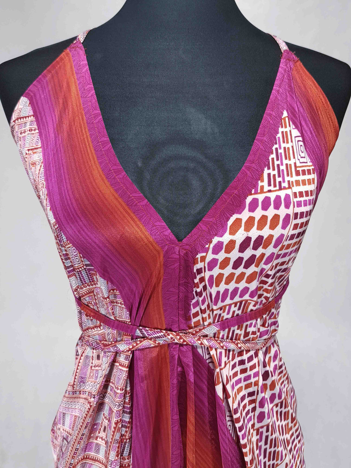 Das kurze Magische Kleid Pink-Weiß